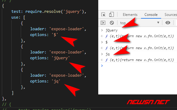 苏南大叔：webpack4系列教程，如何用expose-loader注册变量到全局？ - webpack-expose-result