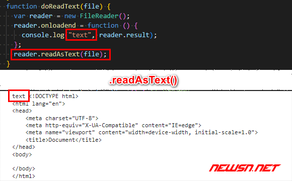 苏南大叔：前端js代码，如何利用FileReader半自动读取文件内容？ - readtext