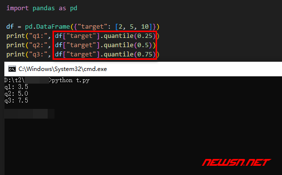 苏南大叔：python计算分位数，系列数据的分位数数学计算方法 - 计算方法验证
