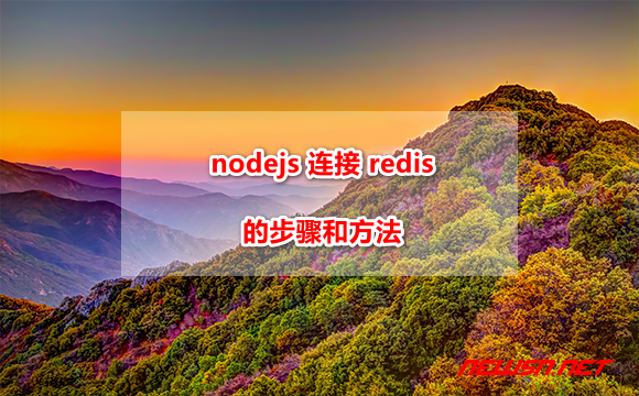 苏南大叔：node如何链接redis？nodejs 连接 redis 的步骤和方法 - node-redis