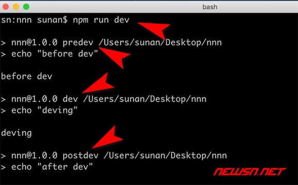 苏南大叔：深入理解npm run命令，run命令的两条潜规则 - npm-run-dev