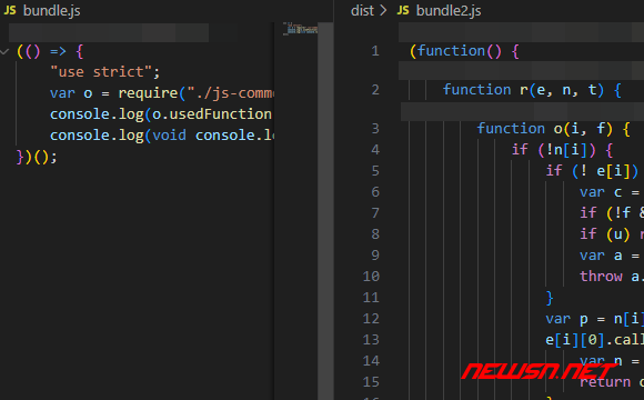 苏南大叔：如何理解webpack打包中有关js的TreeShaking技术？ - 打包结果对比